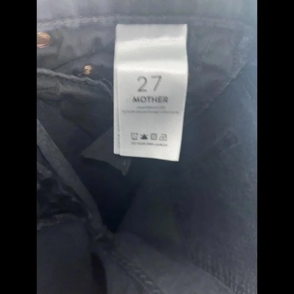 Mother Denim Size 27 The Insider Crop Step Fray - Guilty Racer